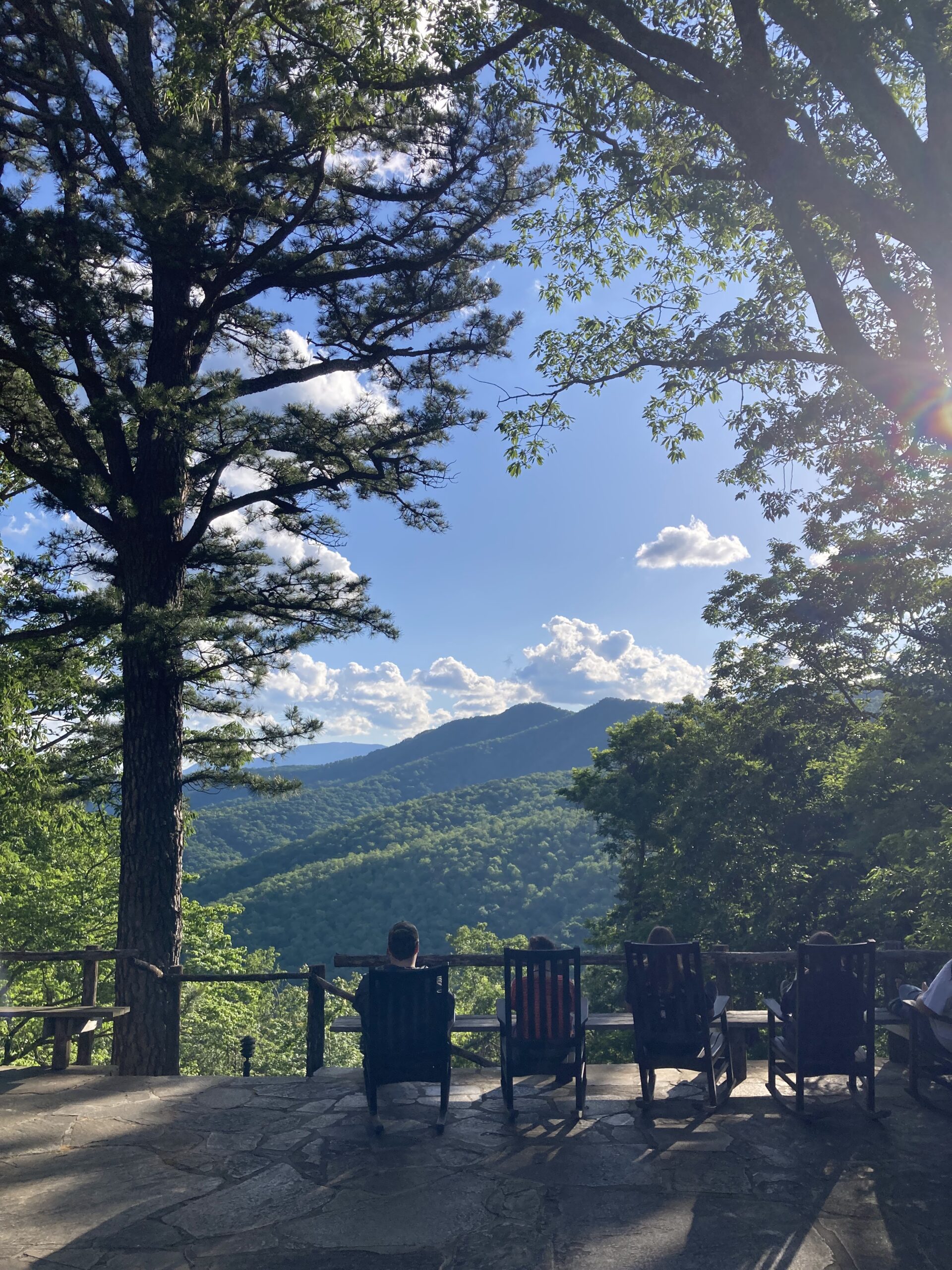 Image of vista view of mountains from patio